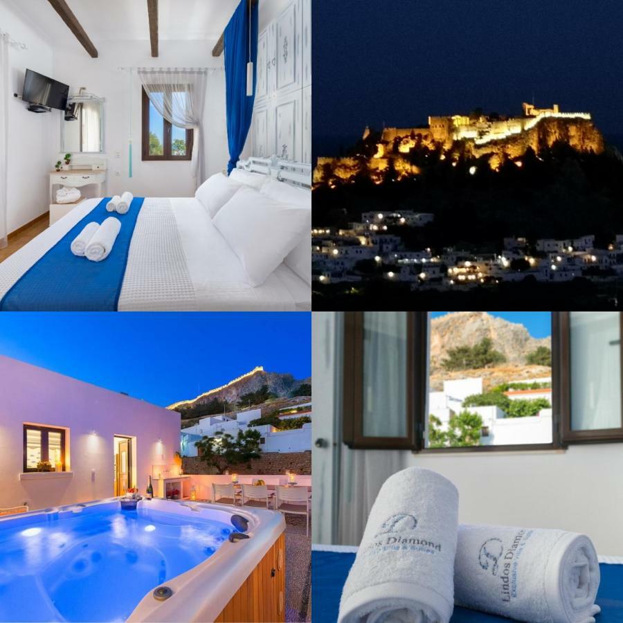 Lindos Diamond Exclusive Villa Dış mekan fotoğraf